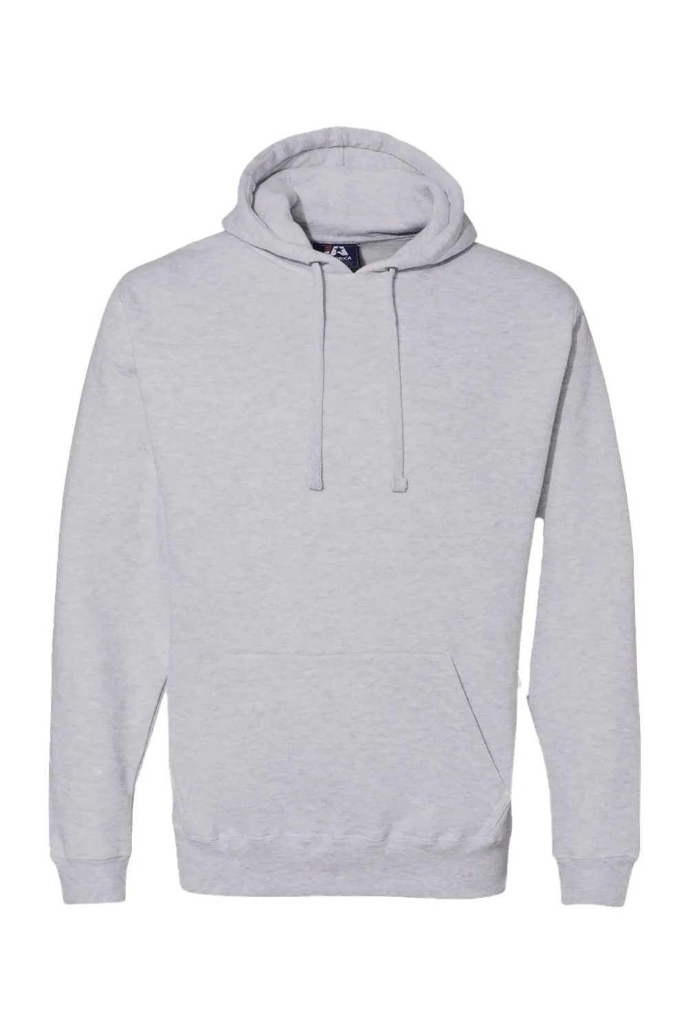 J America Sweat à capuche en polaire premium pour hommes avec poche kangourou - Gris Oxford