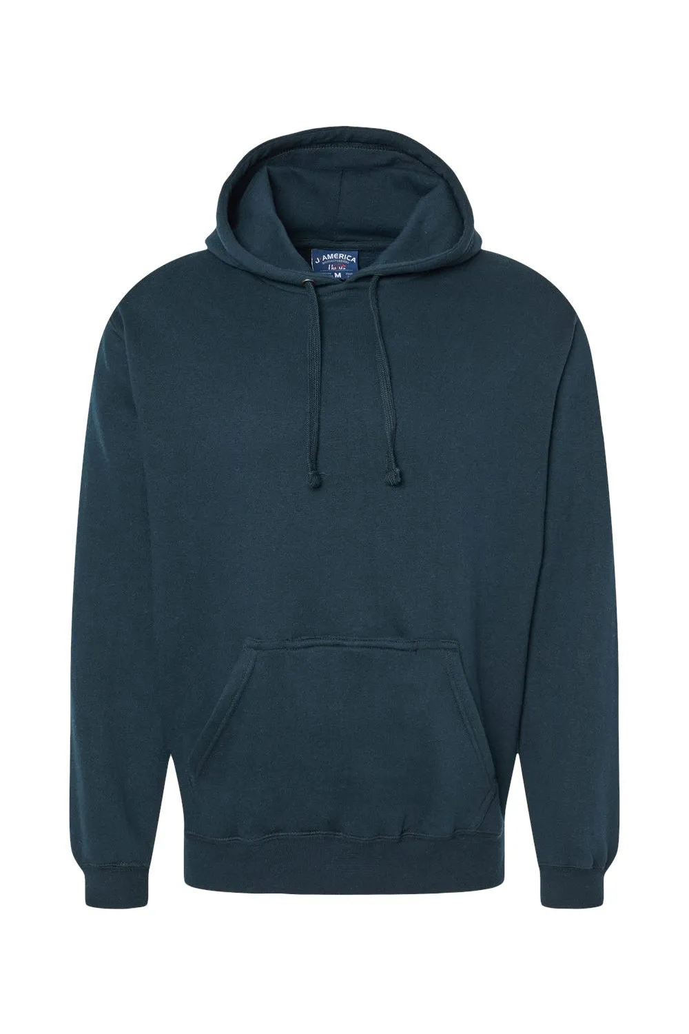 J America Sweat à capuche en polaire pour hommes avec poche kangourou - Bleu marine