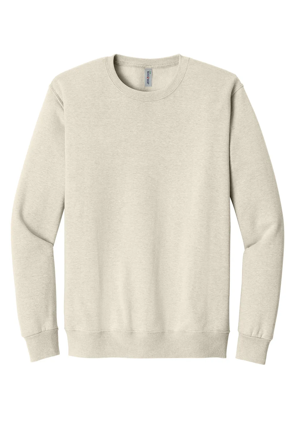 Jerzees Sweat-shirt à col rond pour hommes Eco Premium à régulation d'humidité - Heather Sweet Cream