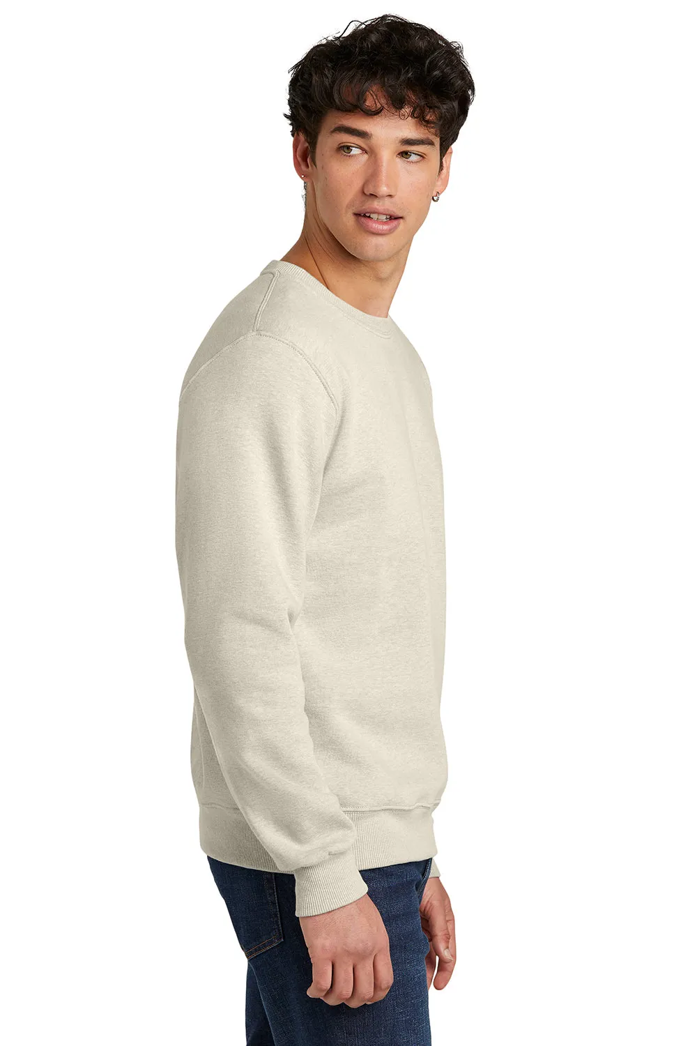 Jerzees Sweat-shirt à col rond pour hommes Eco Premium à régulation d'humidité - Heather Sweet Cream
