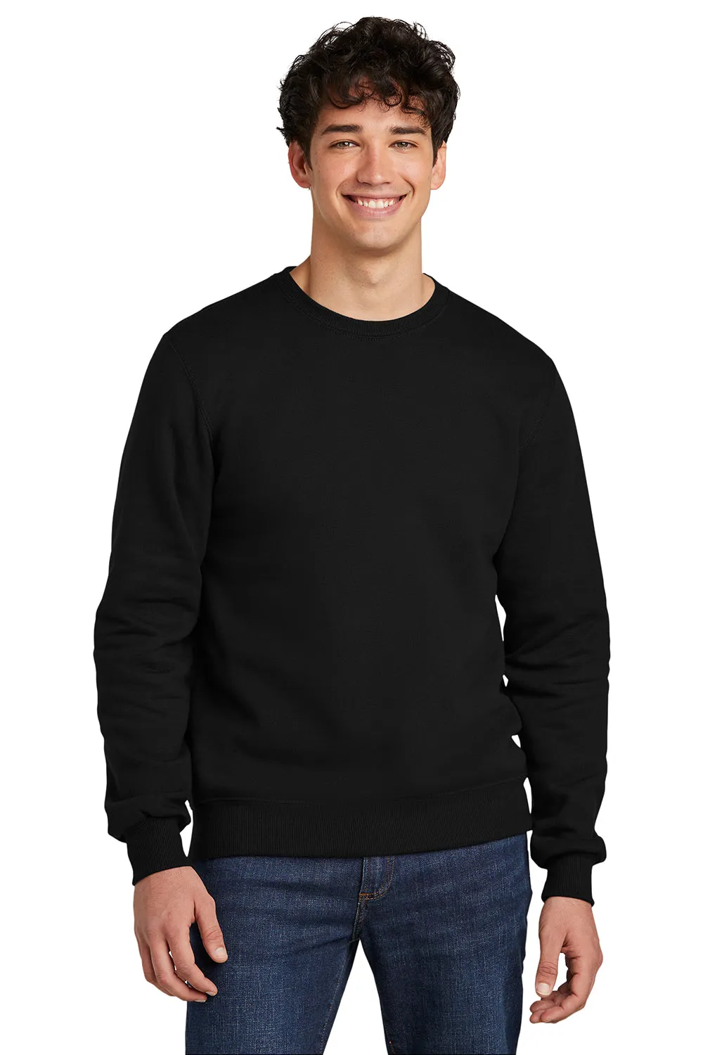 Jerzees Sweat-shirt à col rond pour hommes Eco Premium absorbant l'humidité - Noir encre
