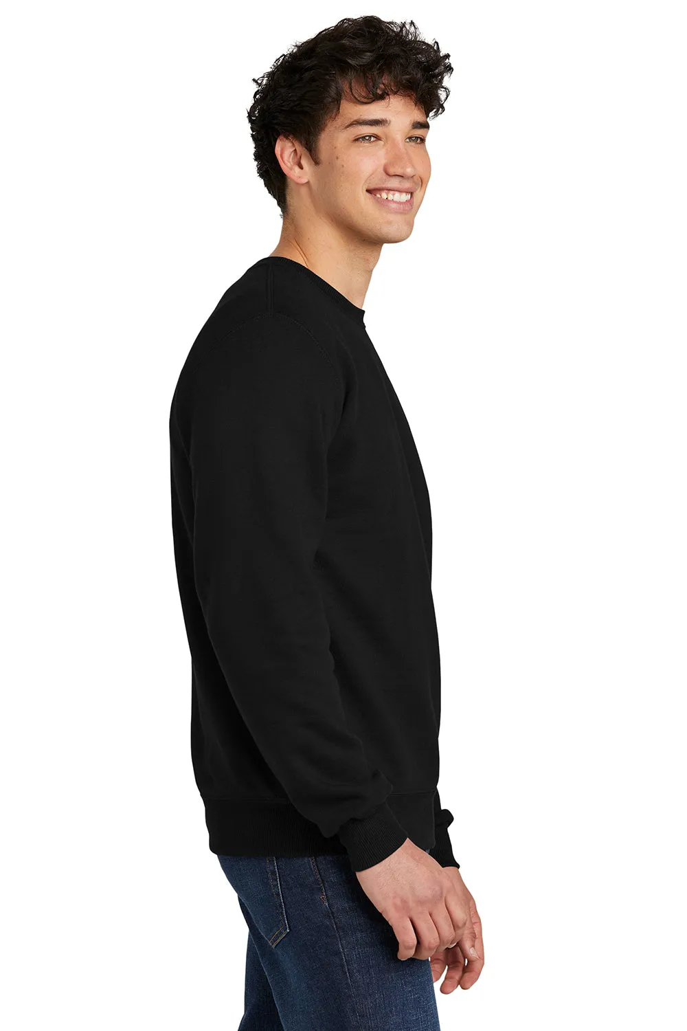 Jerzees Sweat-shirt à col rond pour hommes Eco Premium absorbant l'humidité - Noir encre