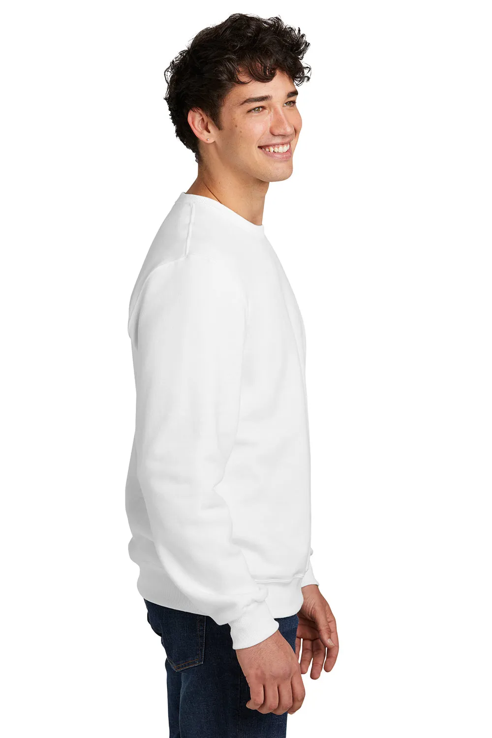 Jerzees Sweat-shirt Homme Éco Premium à Col Ras-du-cou et Évacuation de l'Humidité - Blanc