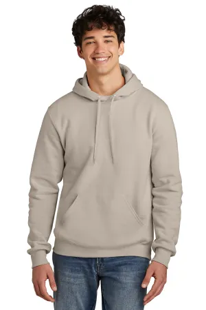 Jerzees Mens Eco Premium Moisture Wicking Hooded Sweatshirt Hoodie w/ Pouch Pocket - Putty