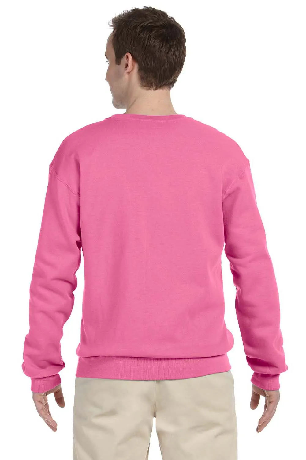 Jerzees Sweat-shirt à capuche en polaire NuBlend pour hommes - Rose fluo