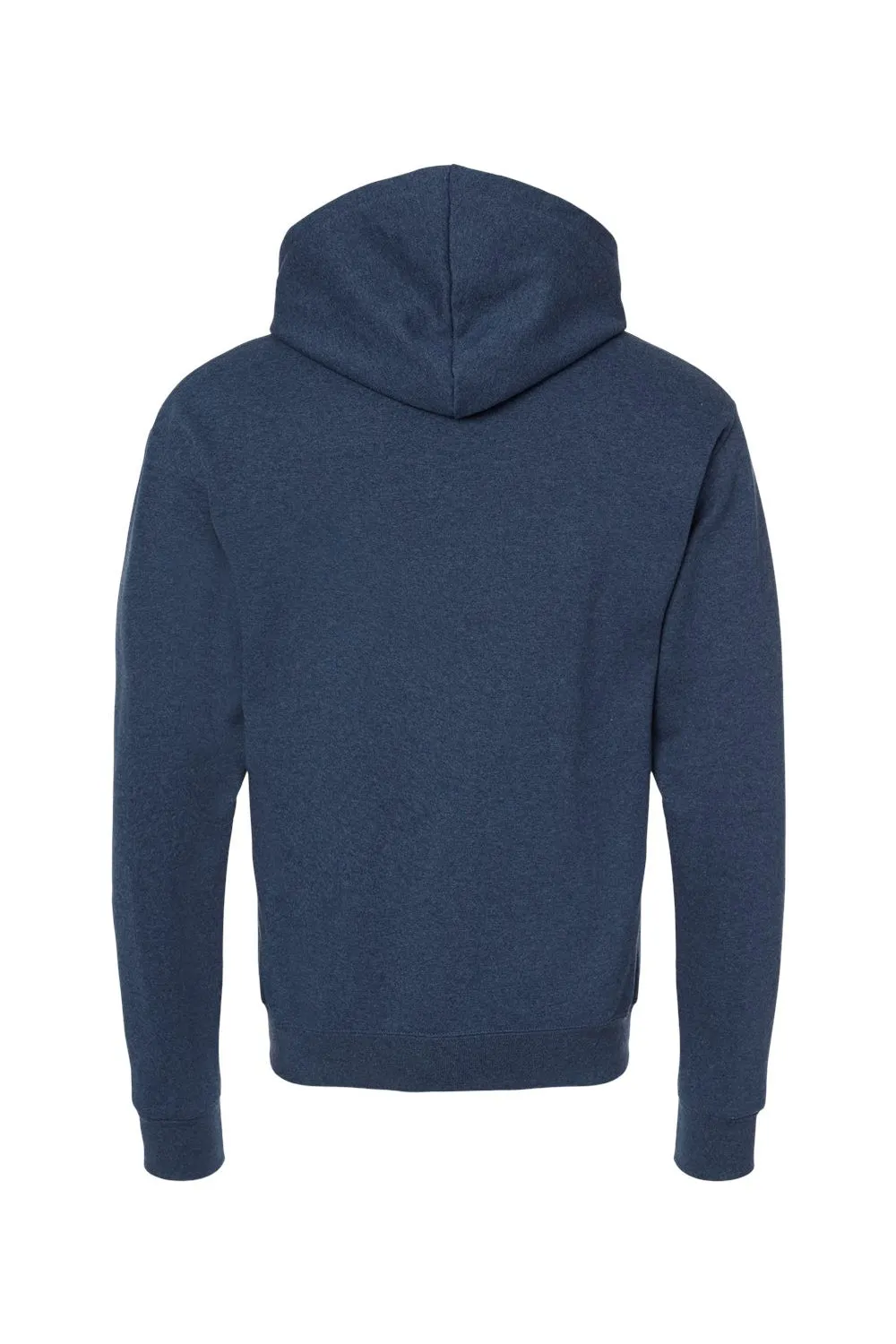 Jerzees Sweat à capuche pour hommes en polaire NuBlend résistant aux boulettes avec poche kangourou - Bleu indigo chiné/Blanc - Liquidation