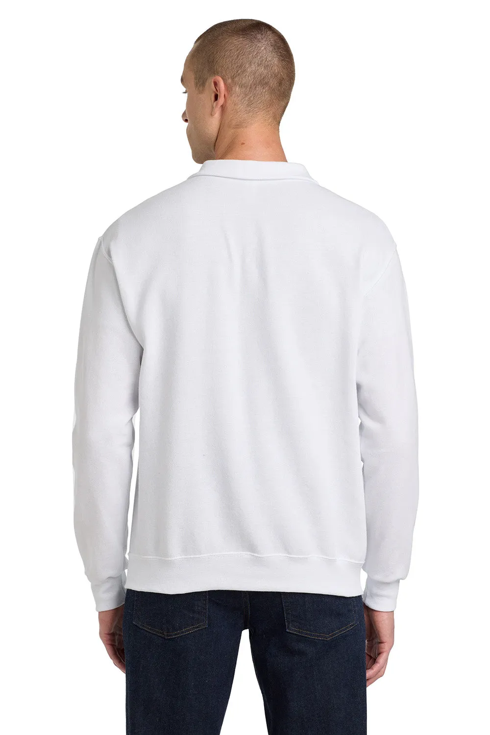 Pull en polaire résistant aux boules de lavage Jerzees pour hommes - Blanc