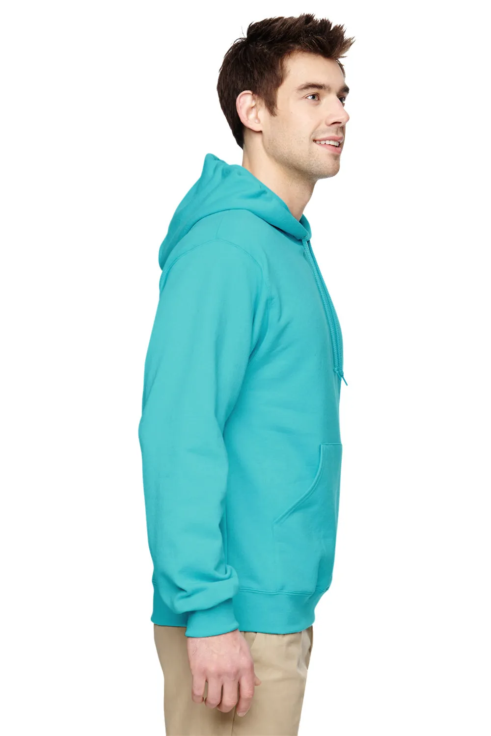 Jerzees Sweat à capuche pour hommes en polaire NuBlend résistante aux boulochages avec poche kangourou - Bleu scuba