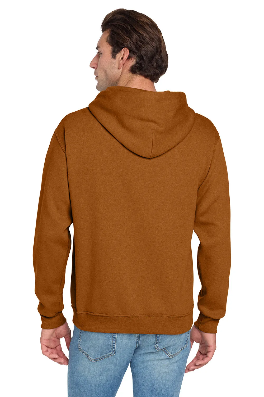 Jerzees pour Hommes Pull à Capuche en Polaire NuBlend Résistant aux Boules de Peluche avec Poche Kangourou - Orange Texas