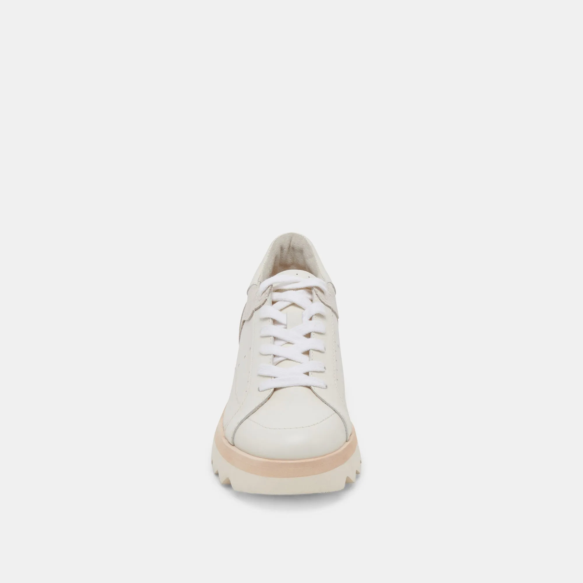 JORGIE SNEAKERS CUIR BLANC