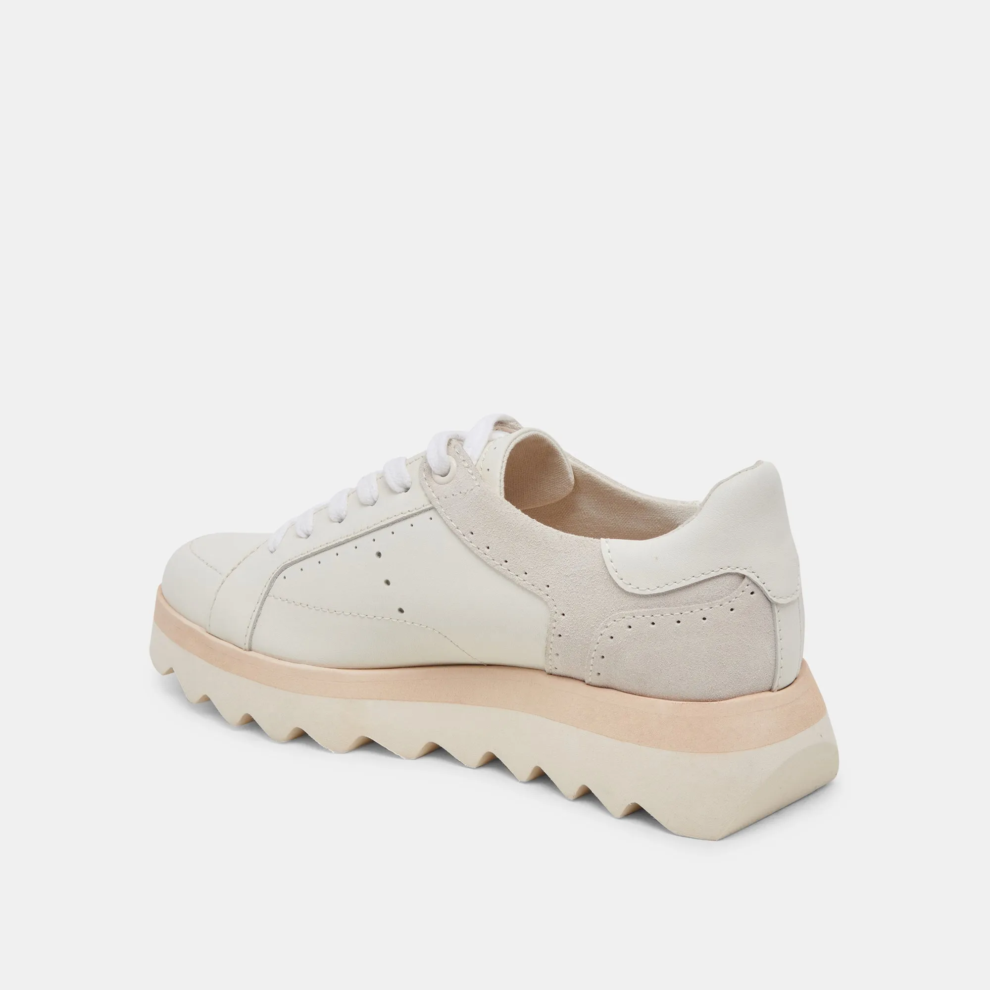 JORGIE SNEAKERS CUIR BLANC