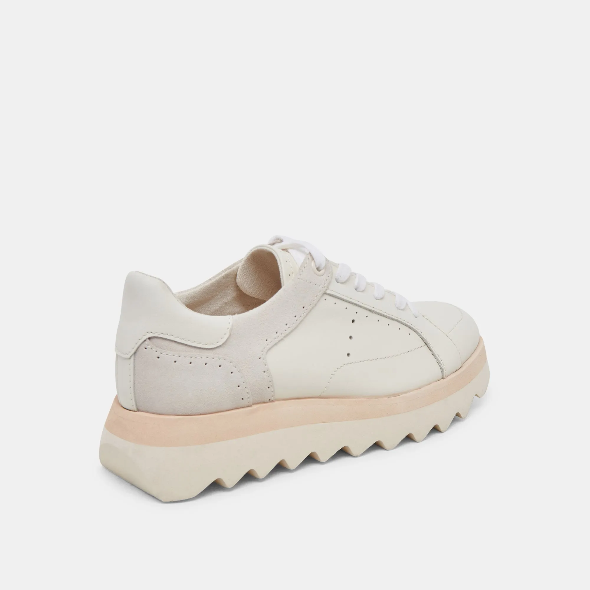 JORGIE SNEAKERS CUIR BLANC