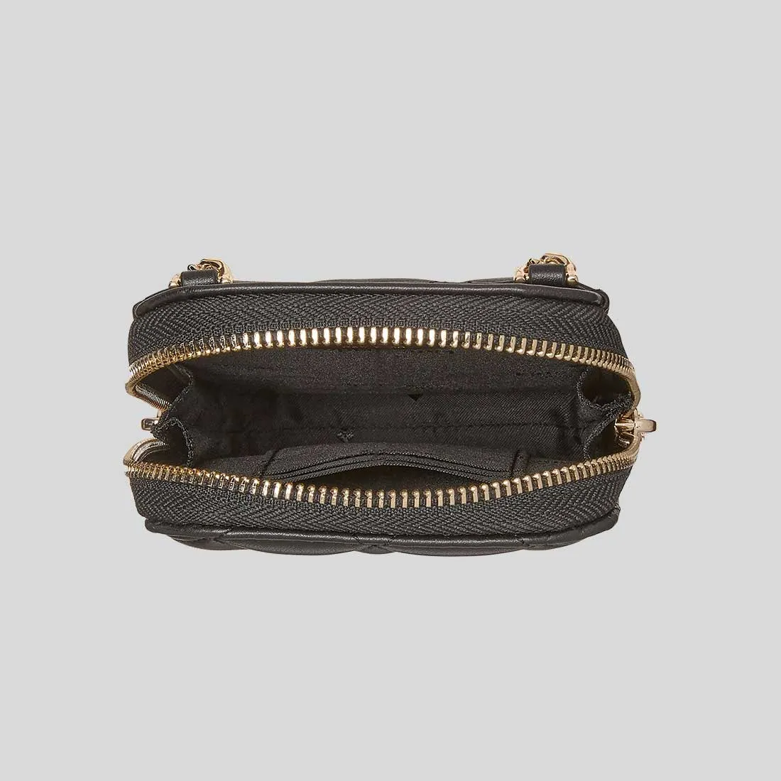 Sac Kate Spade KATE SPADE Carey Matelassé Nord Sud Téléphone Bandoulière Noir KC597