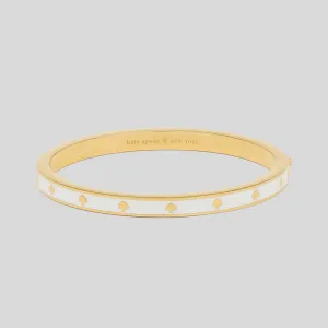 Kate Spade Bags KATE SPADE Spot The Spade Enamel Hinged Bangle White KJ727