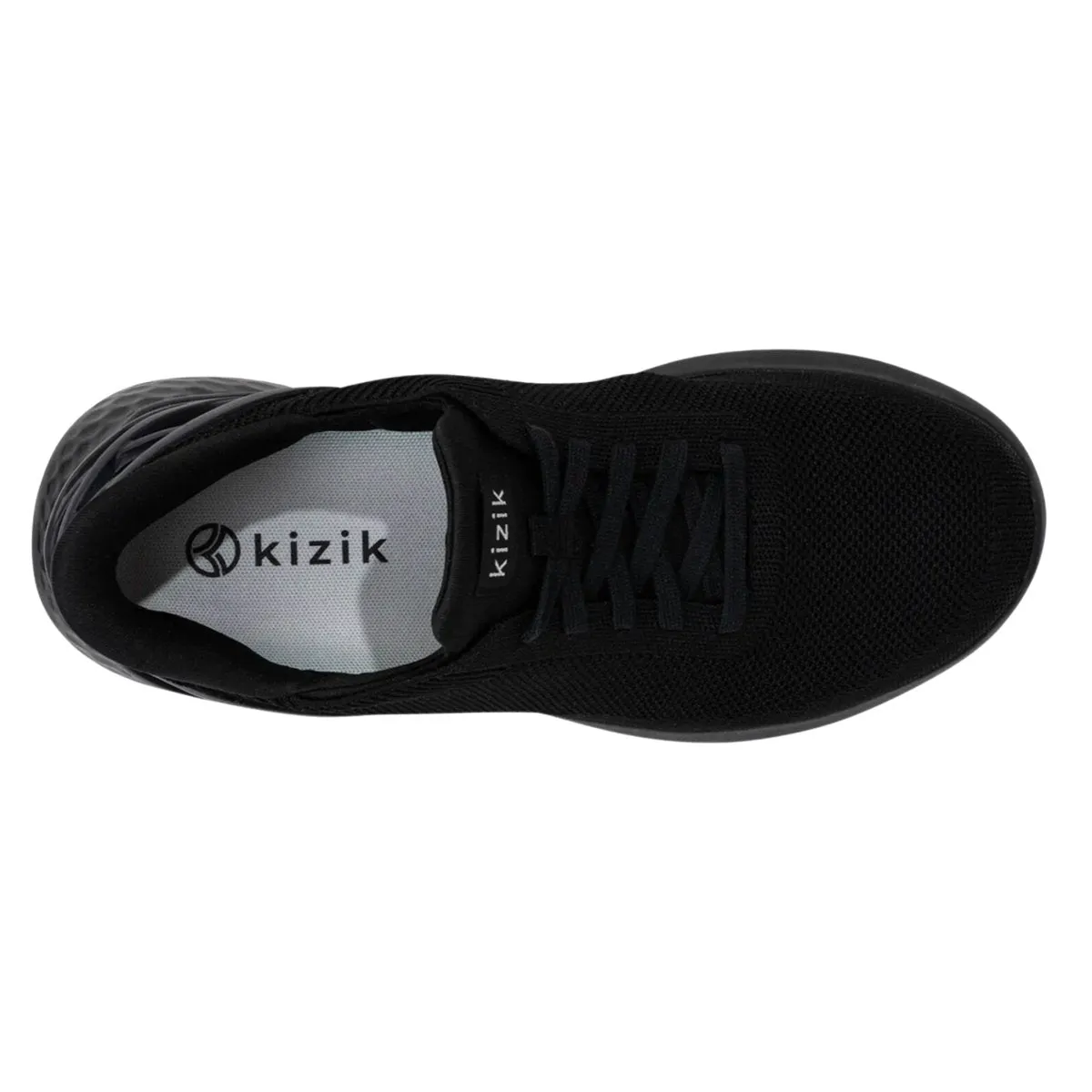 Kizik Hommes Athènes Noir Mat Mesh