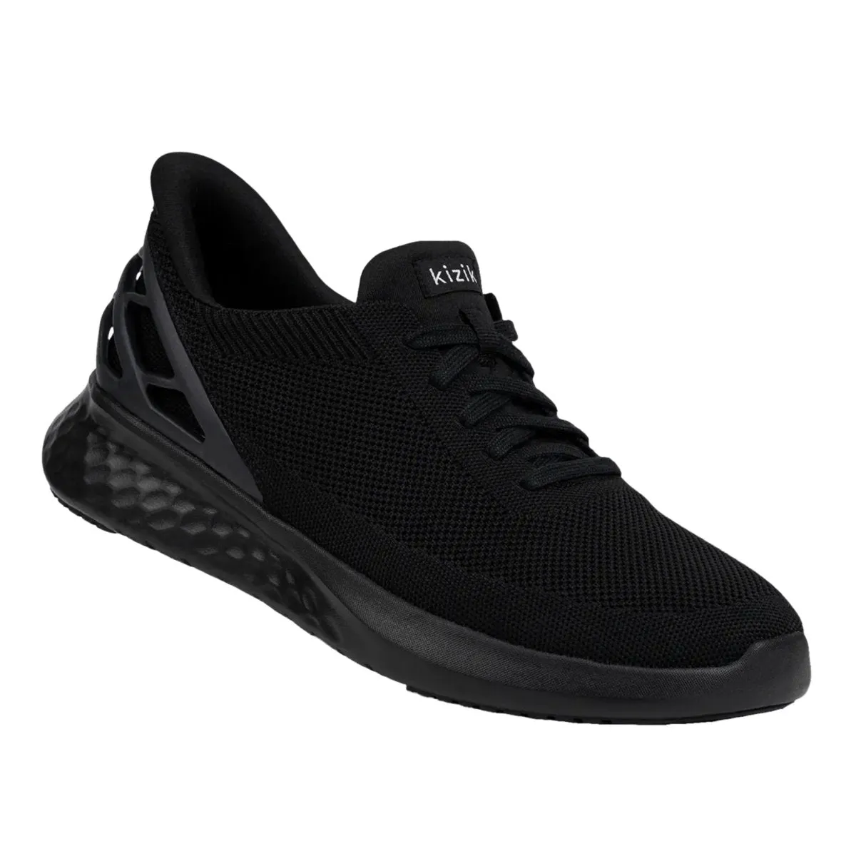 Kizik Hommes Athènes Noir Mat Mesh