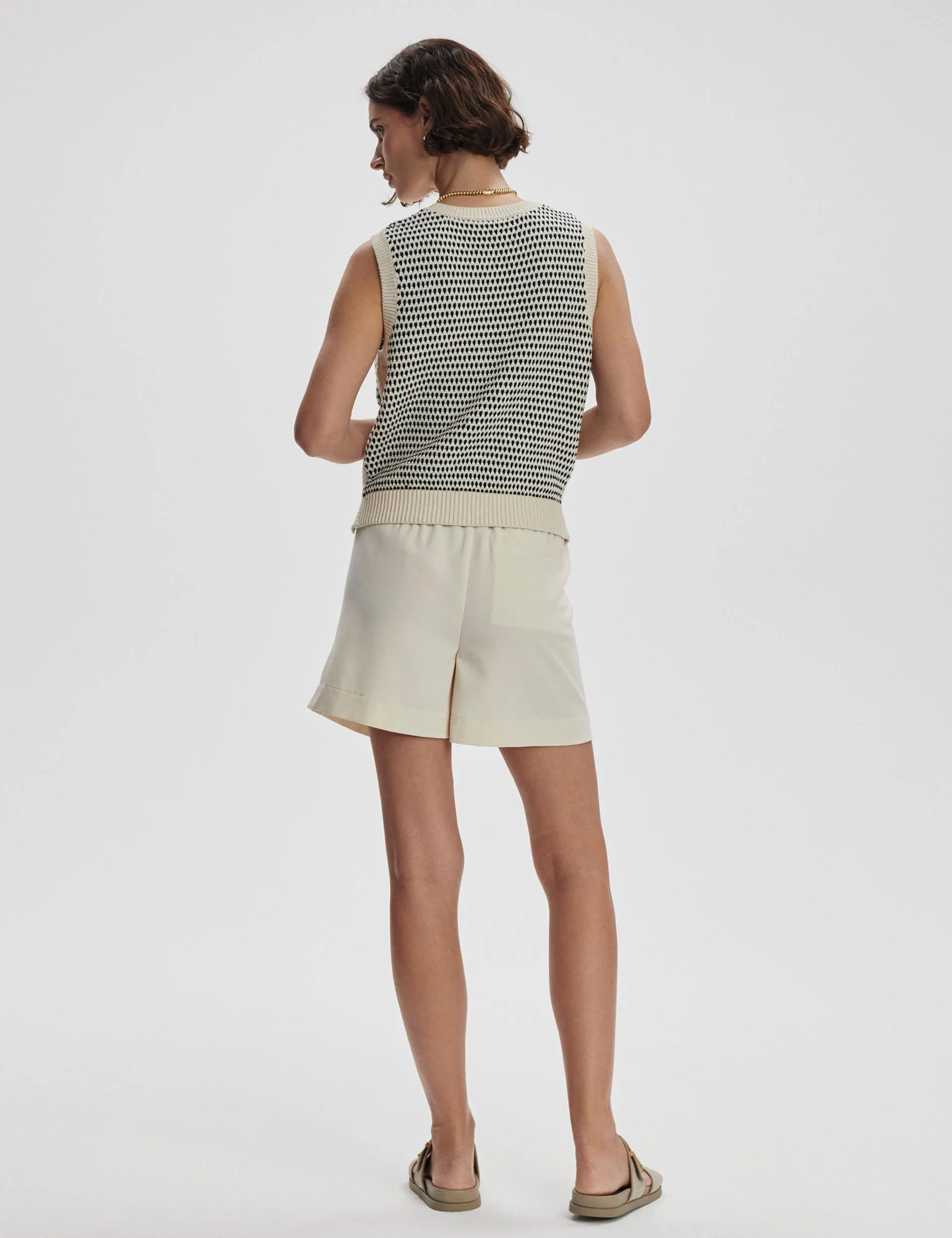 Gilet en maille texturée Knowles - Bouleau