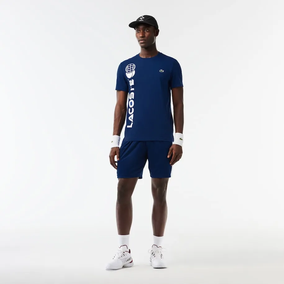 T-shirt Lacoste Tennis x Daniil Medvedev Coupe Regular Bleu Marine