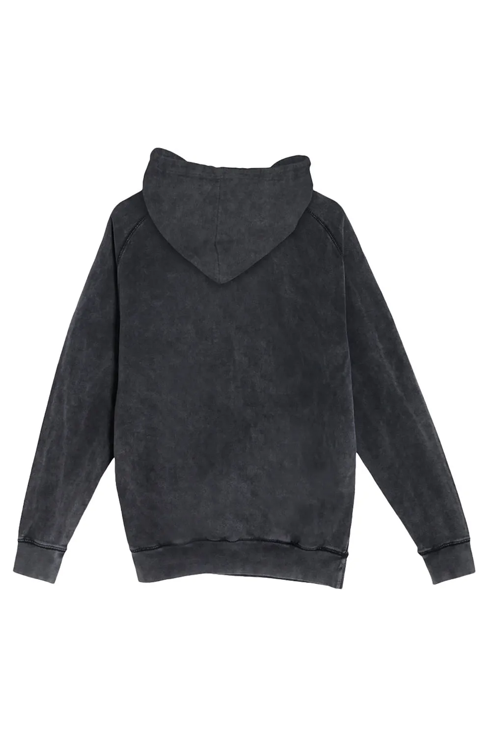Lane Seven Sweat à capuche vintage pour hommes avec poche kangourou - Noir vintage