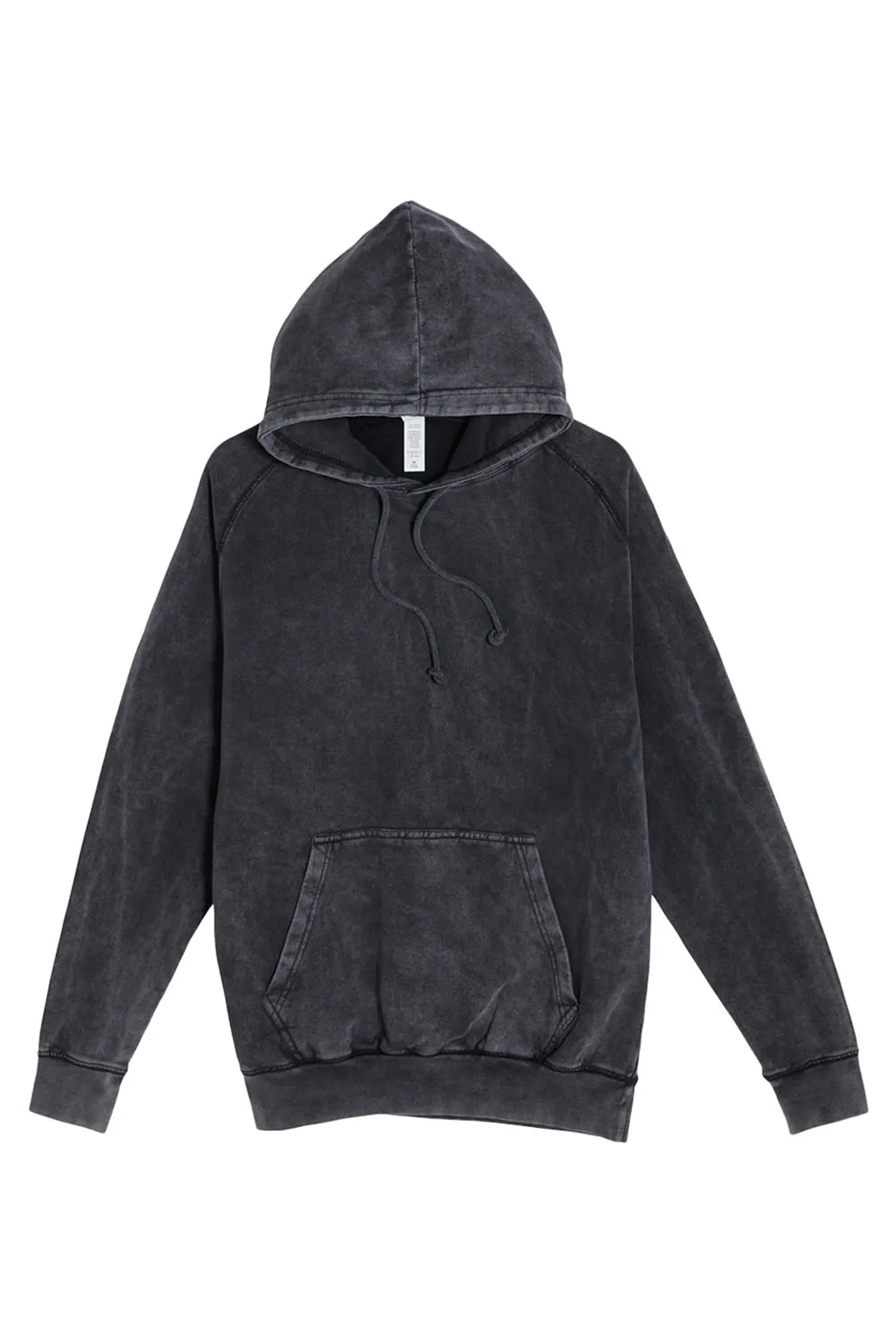 Lane Seven Sweat à capuche vintage pour hommes avec poche kangourou - Noir vintage