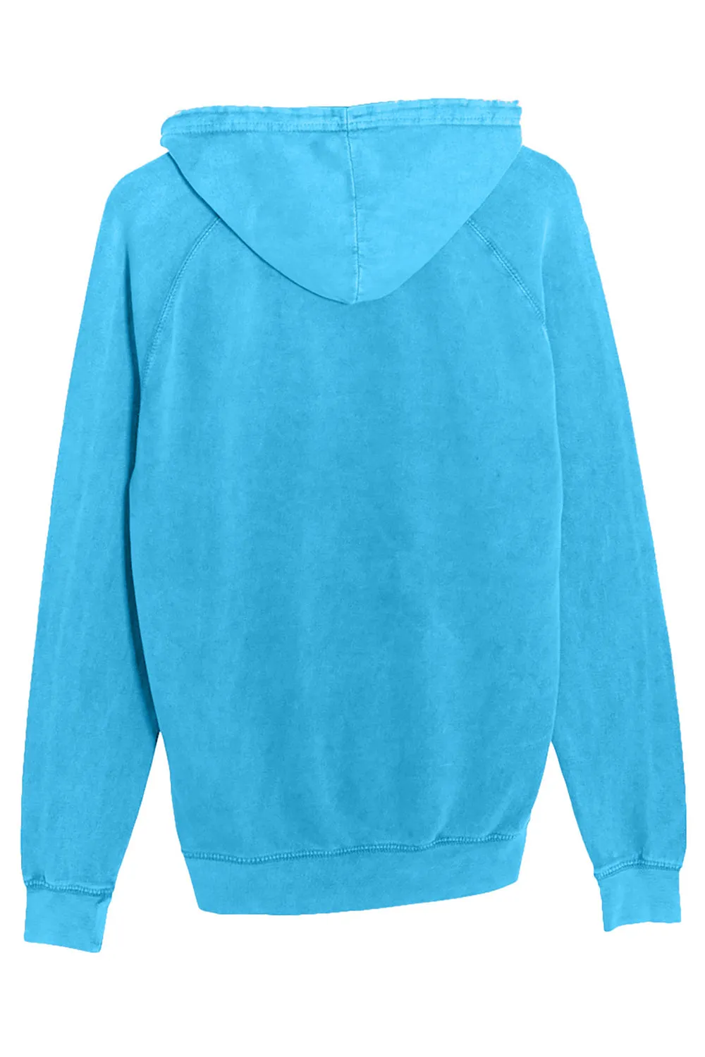 Lane Seven Sweat à capuche vintage pour hommes avec poche kangourou - Bleu lac vintage