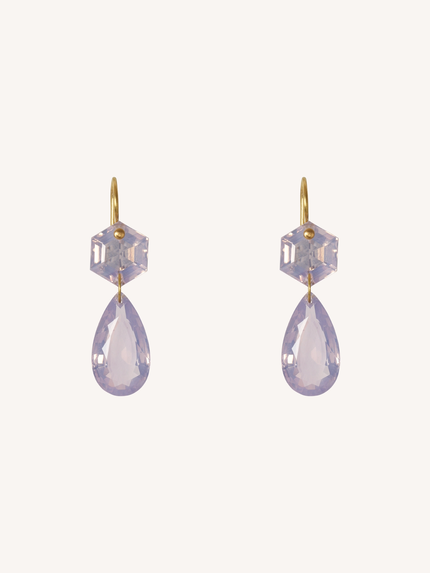 LAVENDER QUARTZ EARRINGS