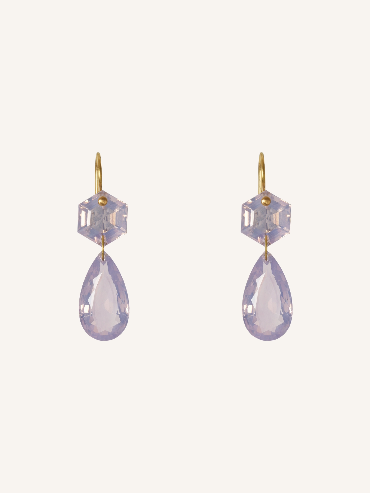 LAVENDER QUARTZ EARRINGS