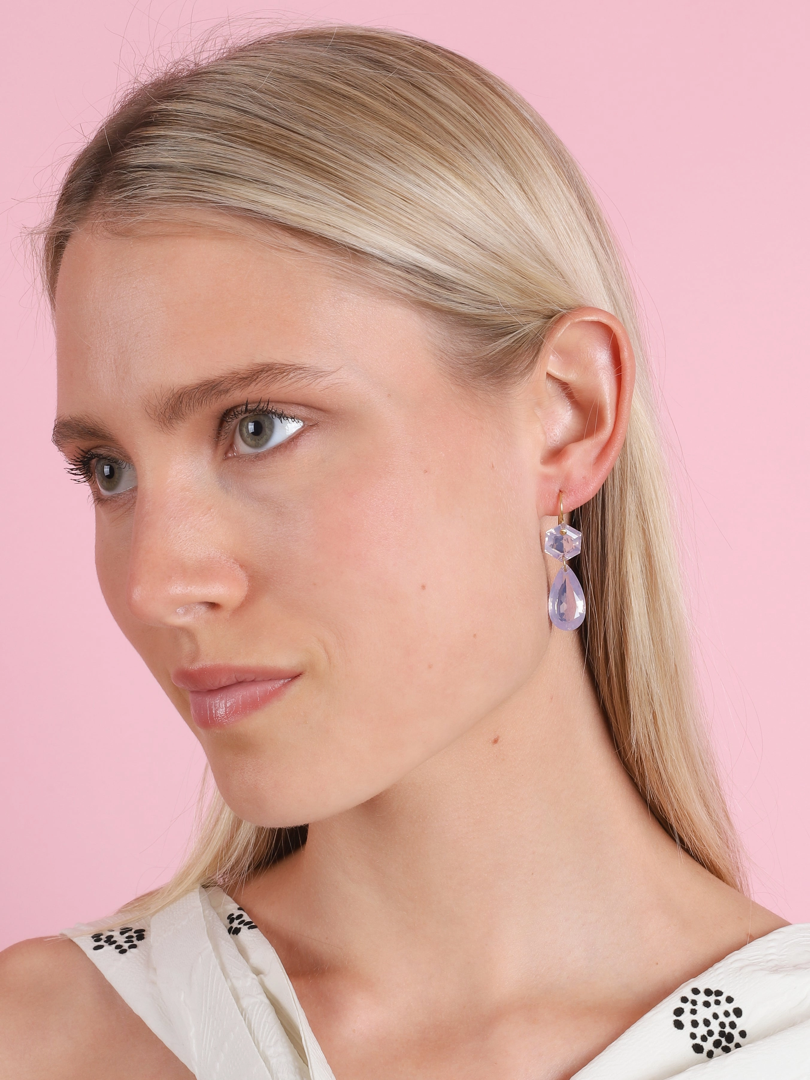 LAVENDER QUARTZ EARRINGS