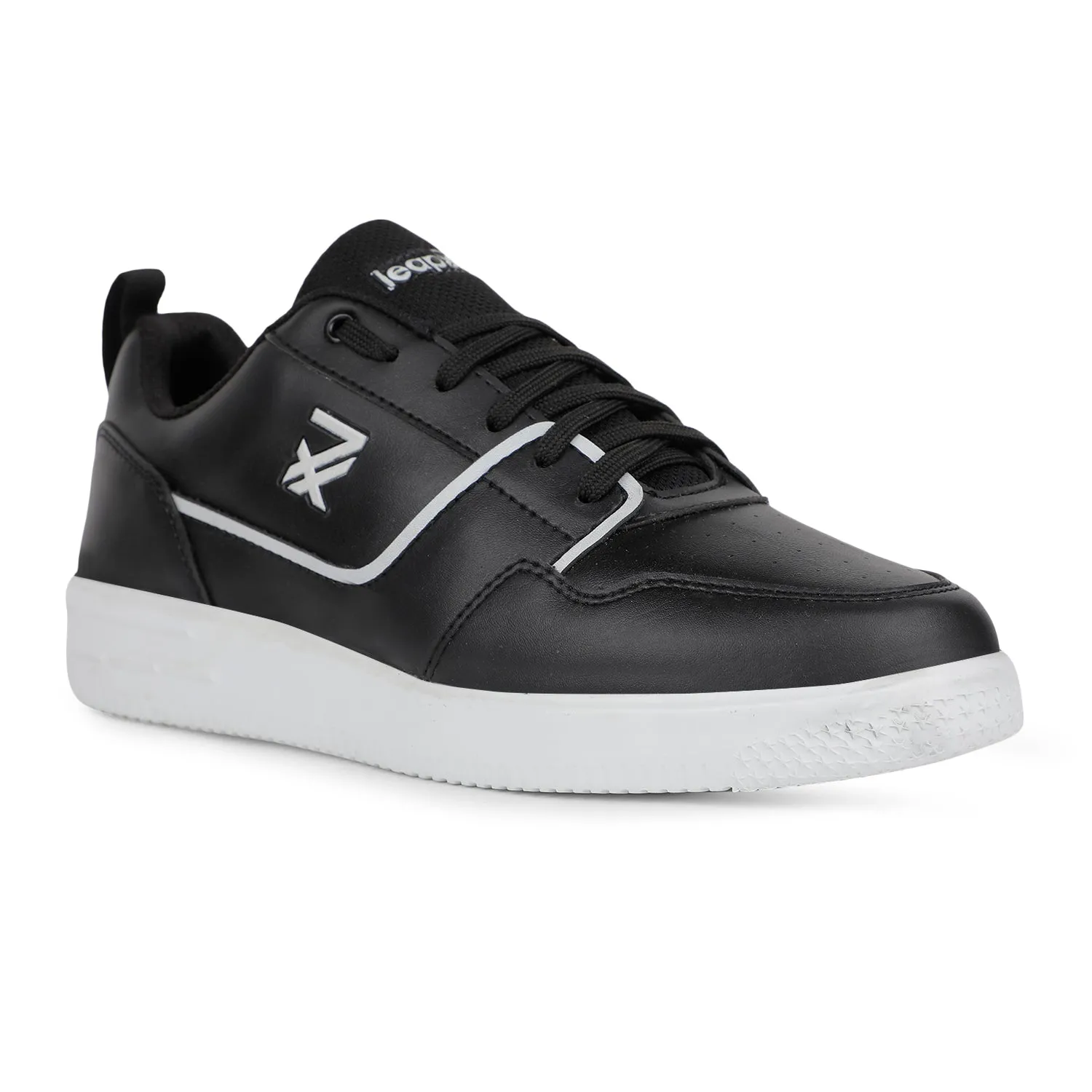 Baskets décontractées noires Leap7x pour hommes SNOOKIS-2E par Liberty