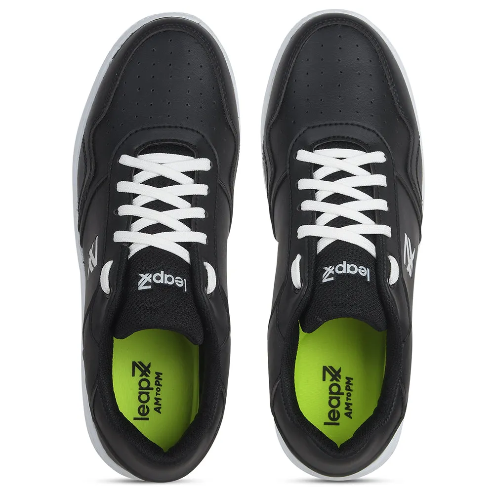 Baskets décontractées noires Leap7x pour hommes SNOOKIS-E par Liberty