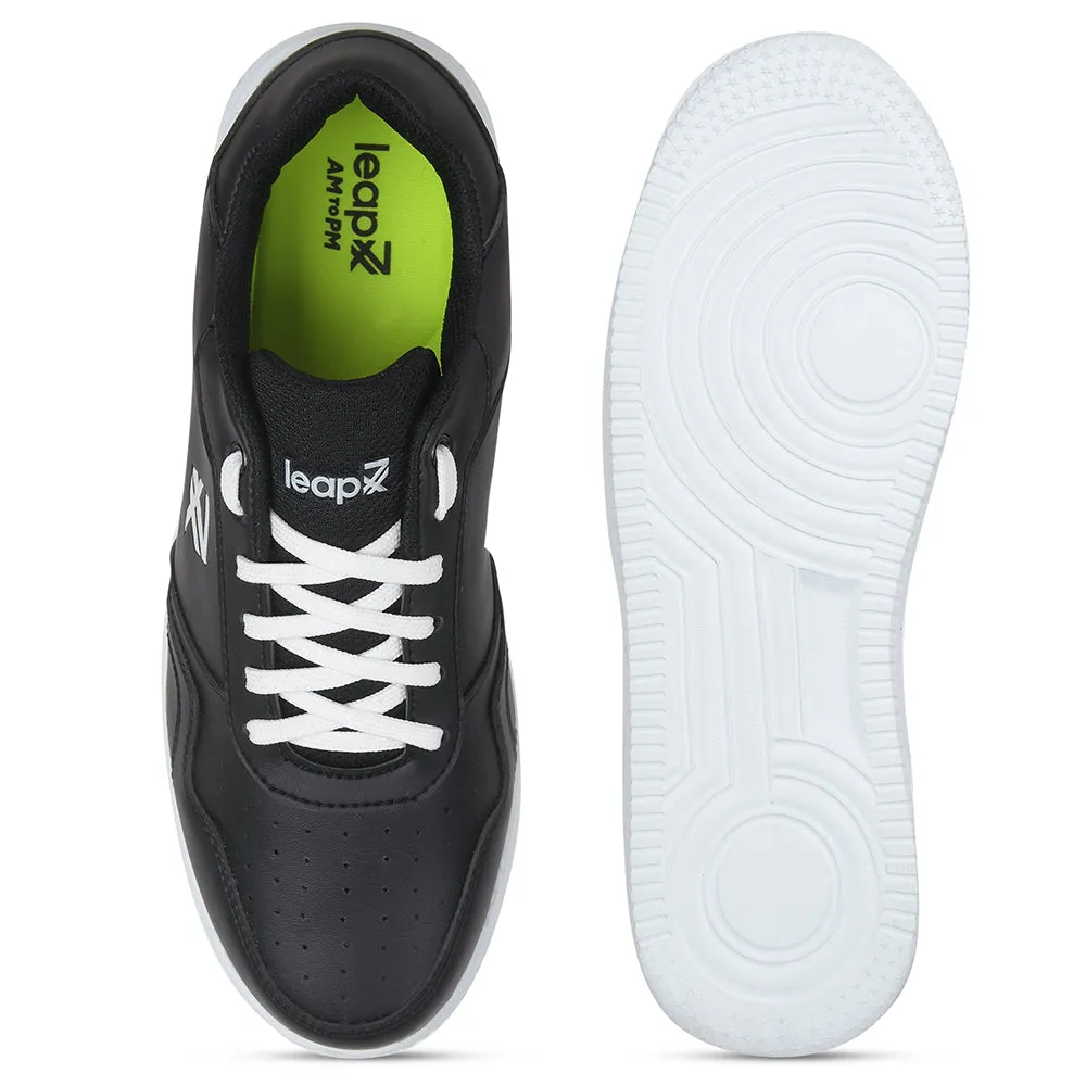 Baskets décontractées noires Leap7x pour hommes SNOOKIS-E par Liberty