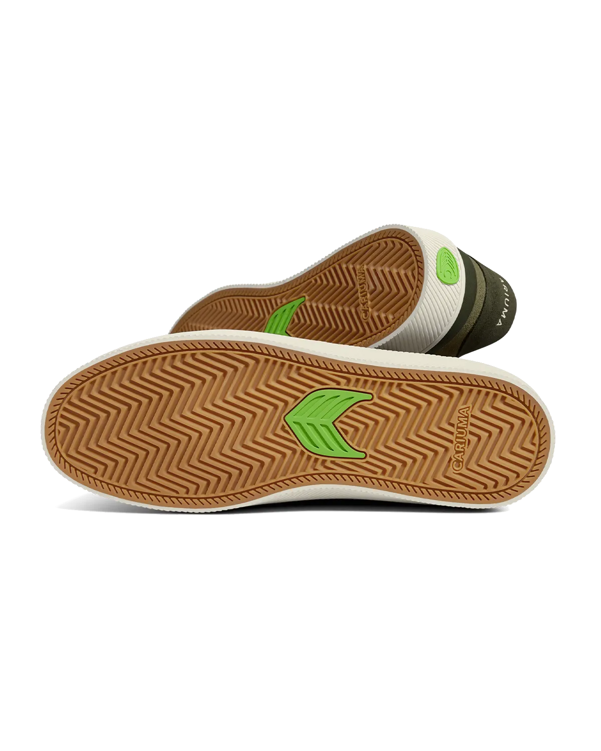 Chaussures Luan Pro en daim vert olive et ivoire