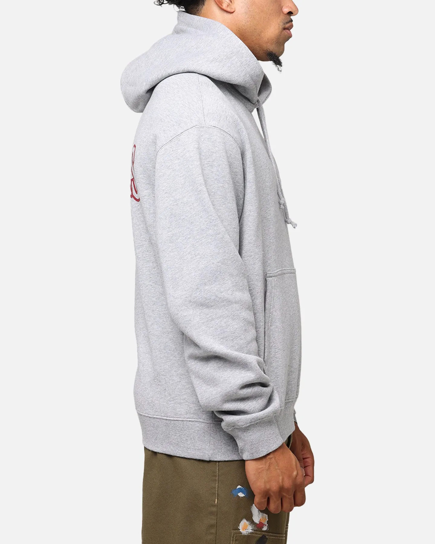 Majestic Athletic Los Angeles Dodgers Sweat à capuche gris marbré avec arche Mercer