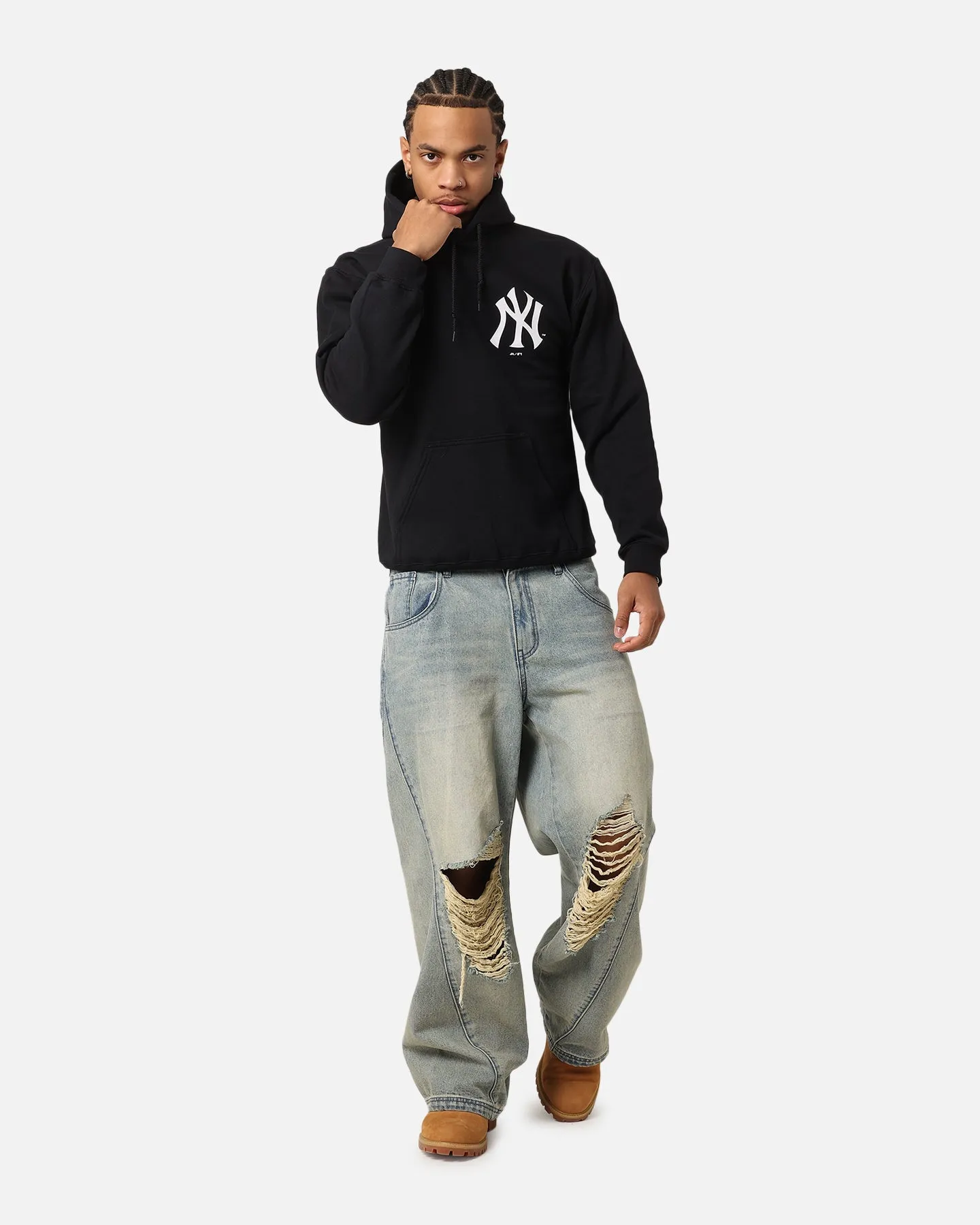 Majestic Athletic New York Yankees Doyers Sweat à capuche noir