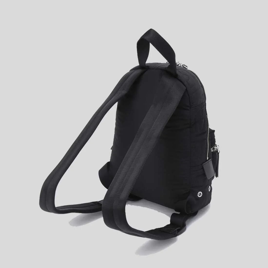 Marc Jacobs Sacs à dos MARC JACOBS Petit sac à dos en nylon avec logo désordonné Noir 4S4HBP002H02