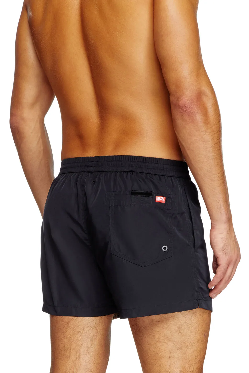 Mario-34-D-Core Short de bain avec impression de logo Noir