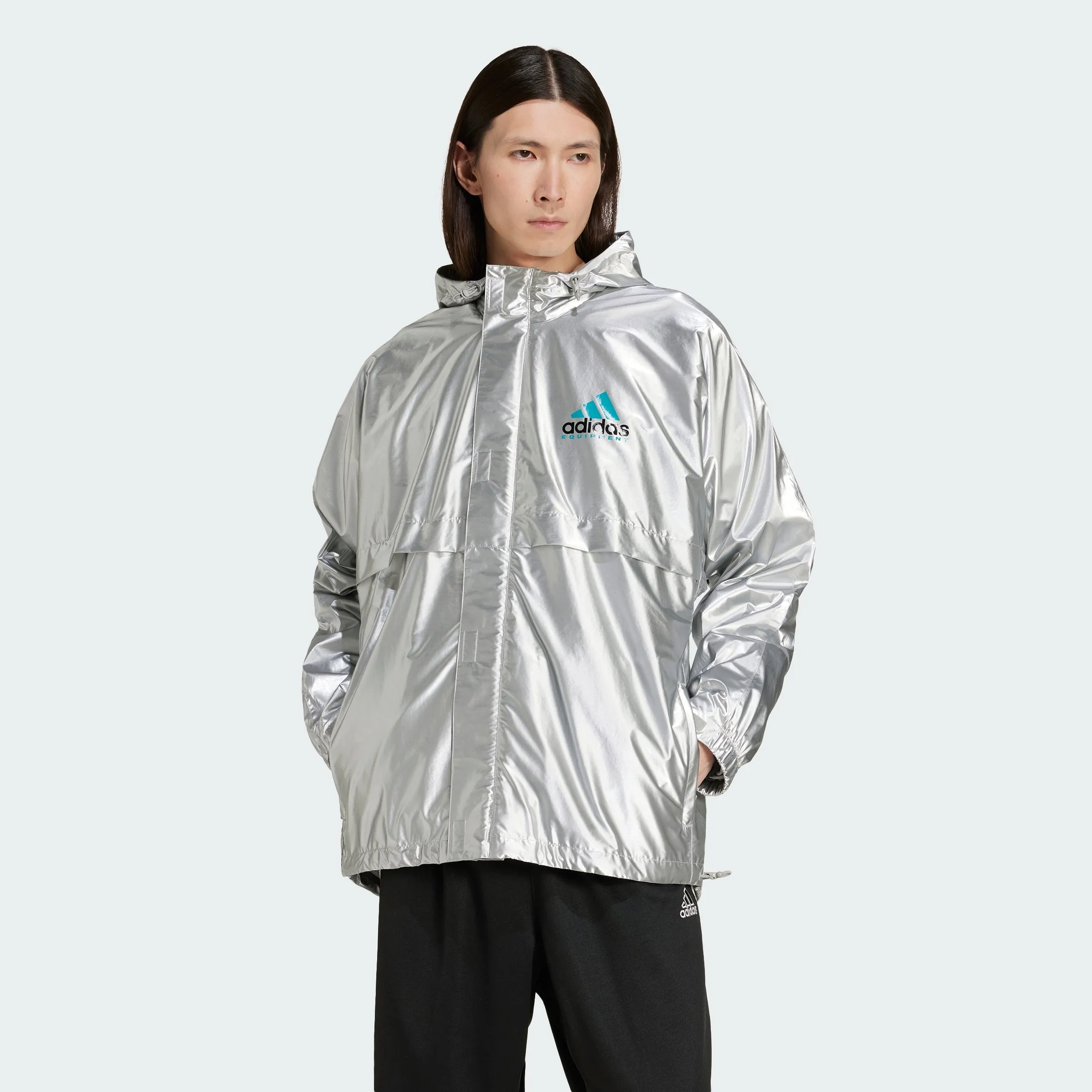Veste coupe-vent métallisée adidas Equipment pour homme