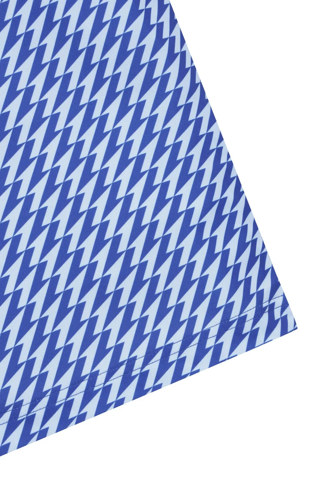 Polo sportif à col ras du cou fléché bleu pour homme