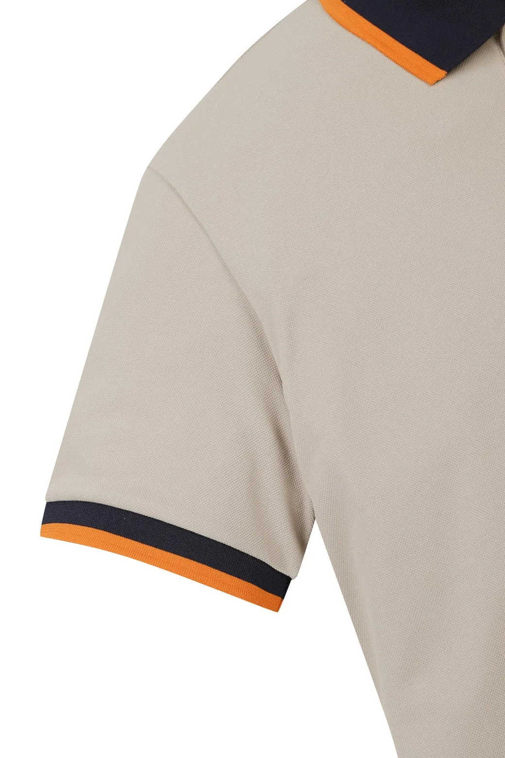 Polo sportif couleur ruban marron pour homme