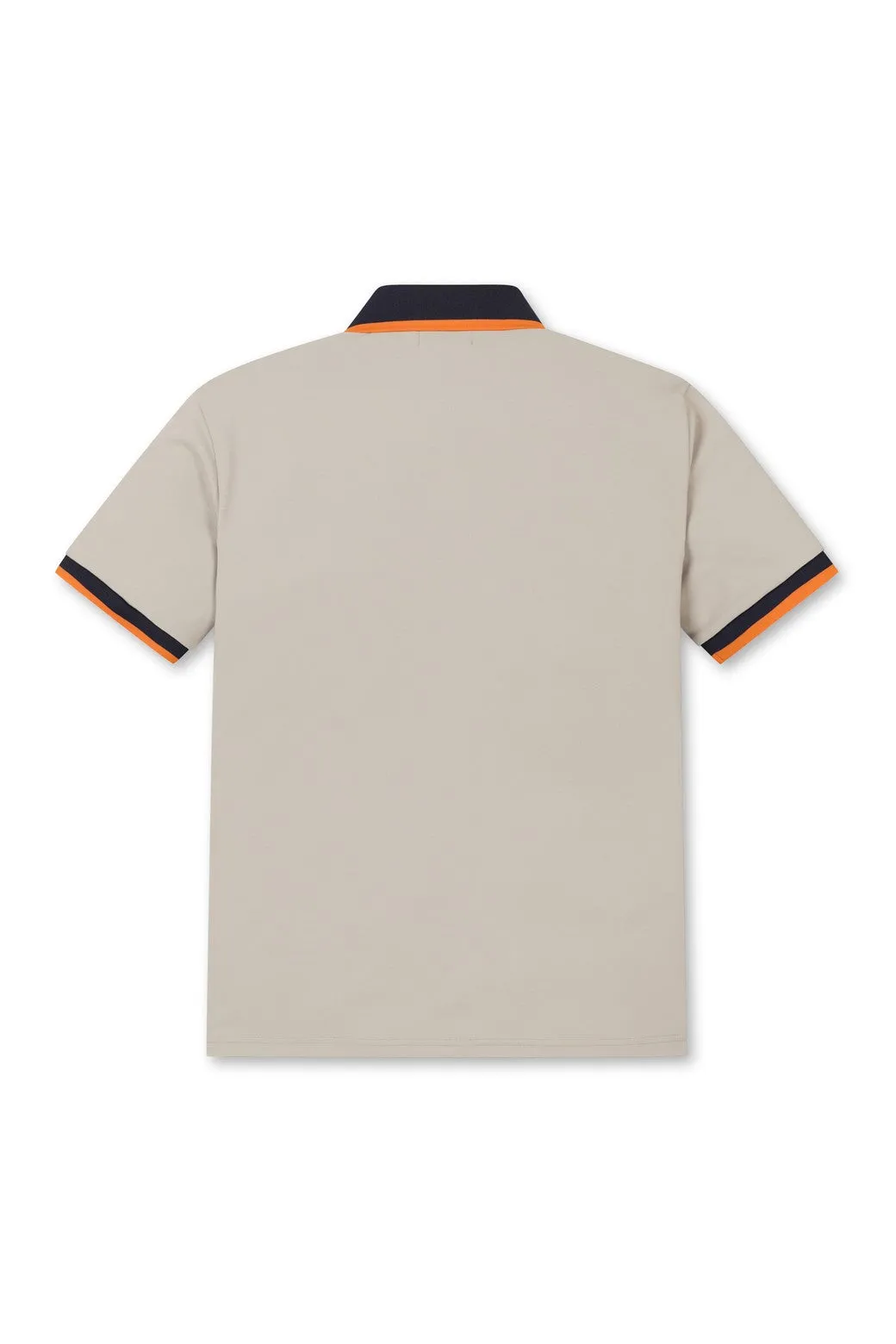 Polo sportif couleur ruban marron pour homme