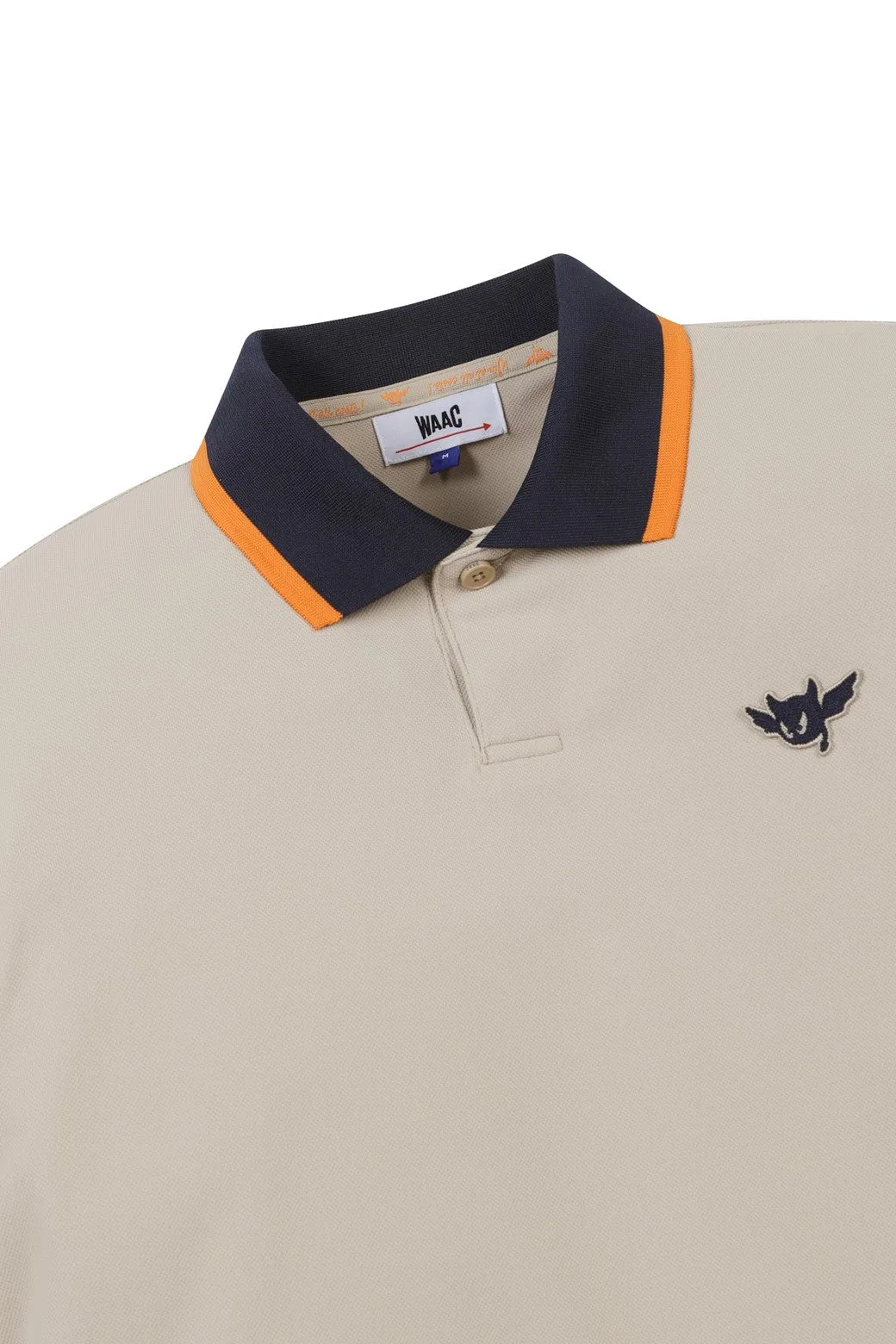 Polo sportif couleur ruban marron pour homme