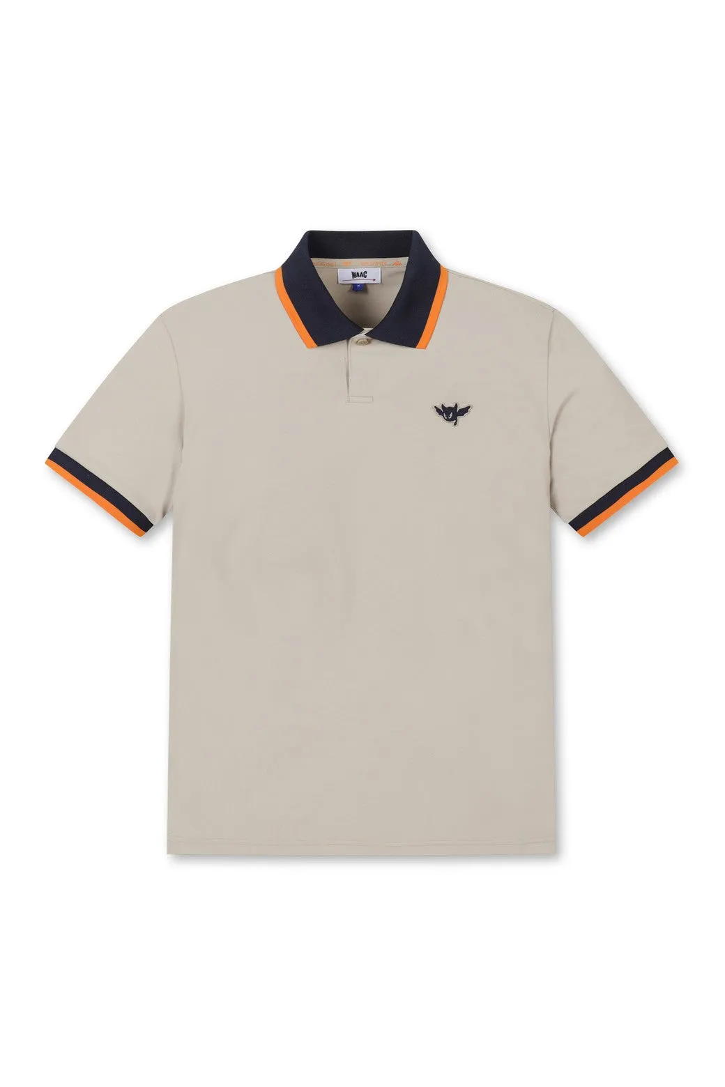 Polo sportif couleur ruban marron pour homme