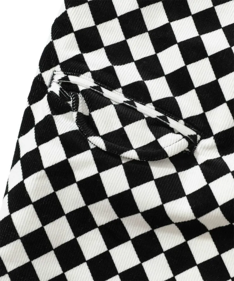 Pantalon en velours côtelé Crown pour homme - BLANC