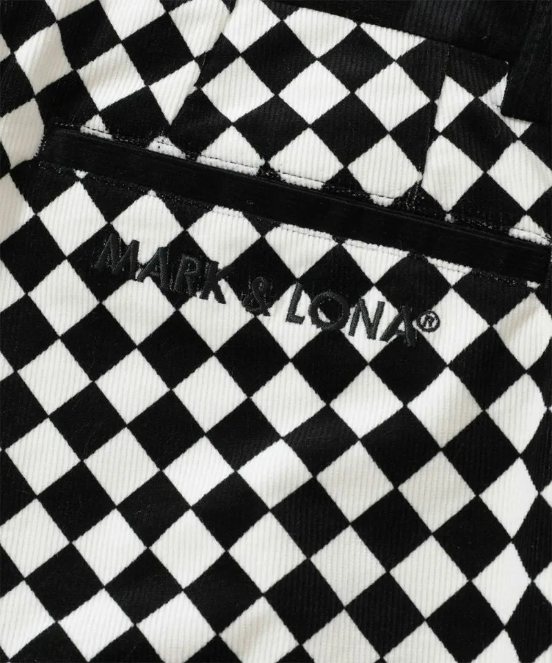 Pantalon en velours côtelé Crown pour homme - BLANC