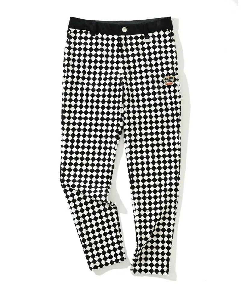 Pantalon en velours côtelé Crown pour homme - BLANC