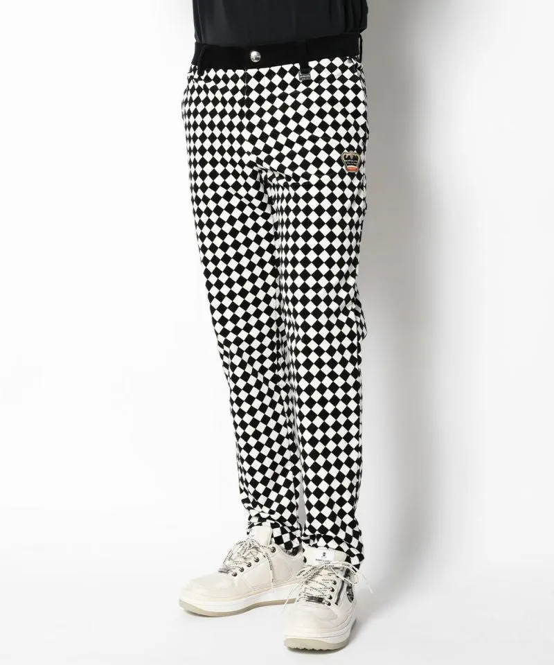 Pantalon en velours côtelé Crown pour homme - BLANC