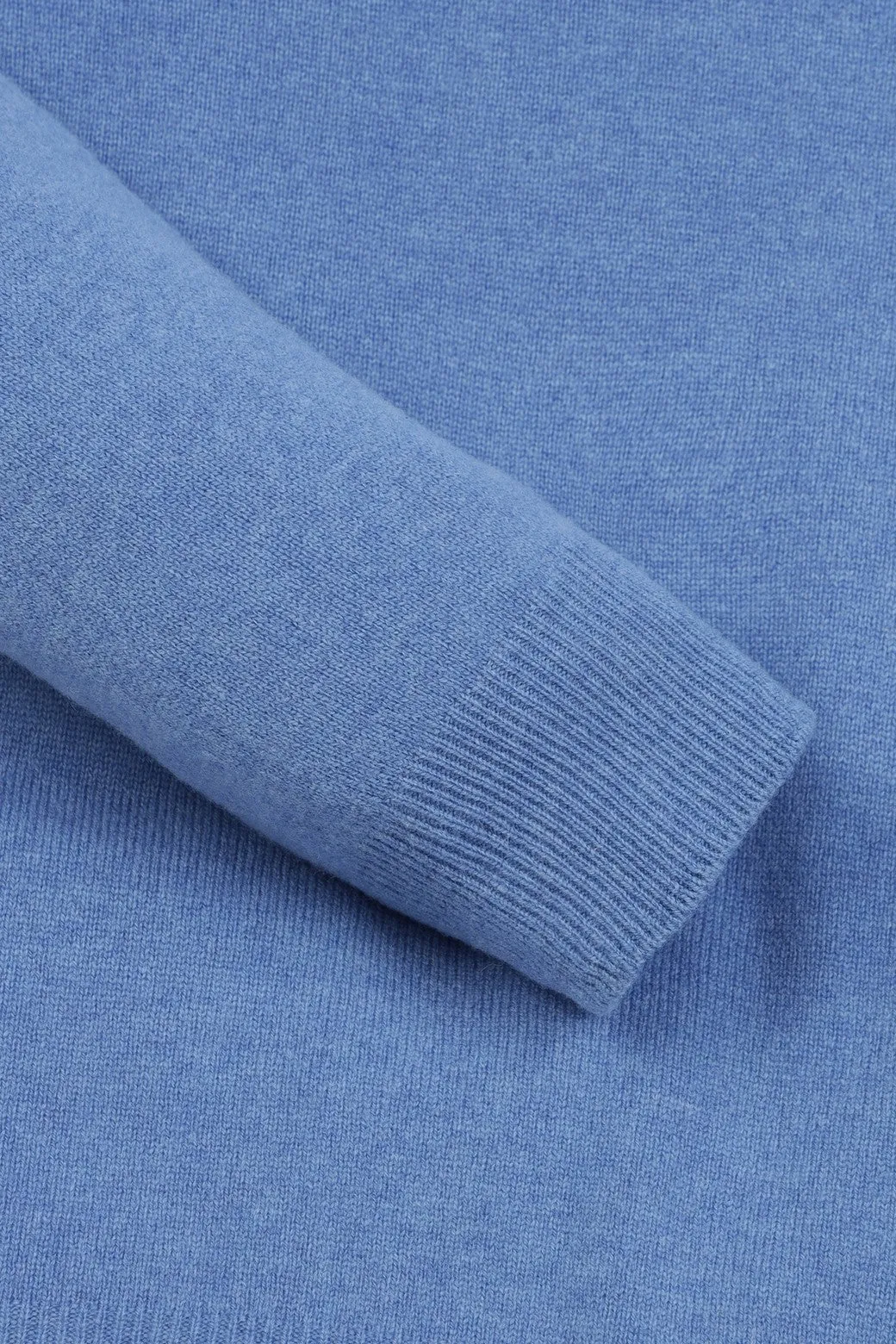 Pull en cachemire pour homme GG à col rond bleu