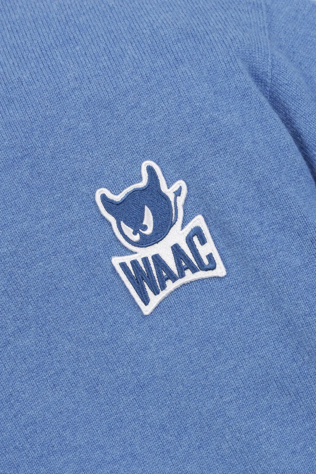 Pull en cachemire pour homme GG à col rond bleu
