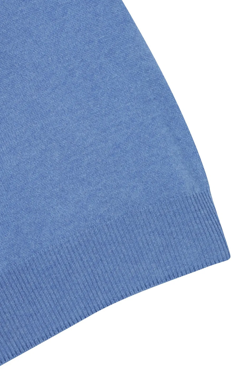 Pull en cachemire pour homme GG à col rond bleu