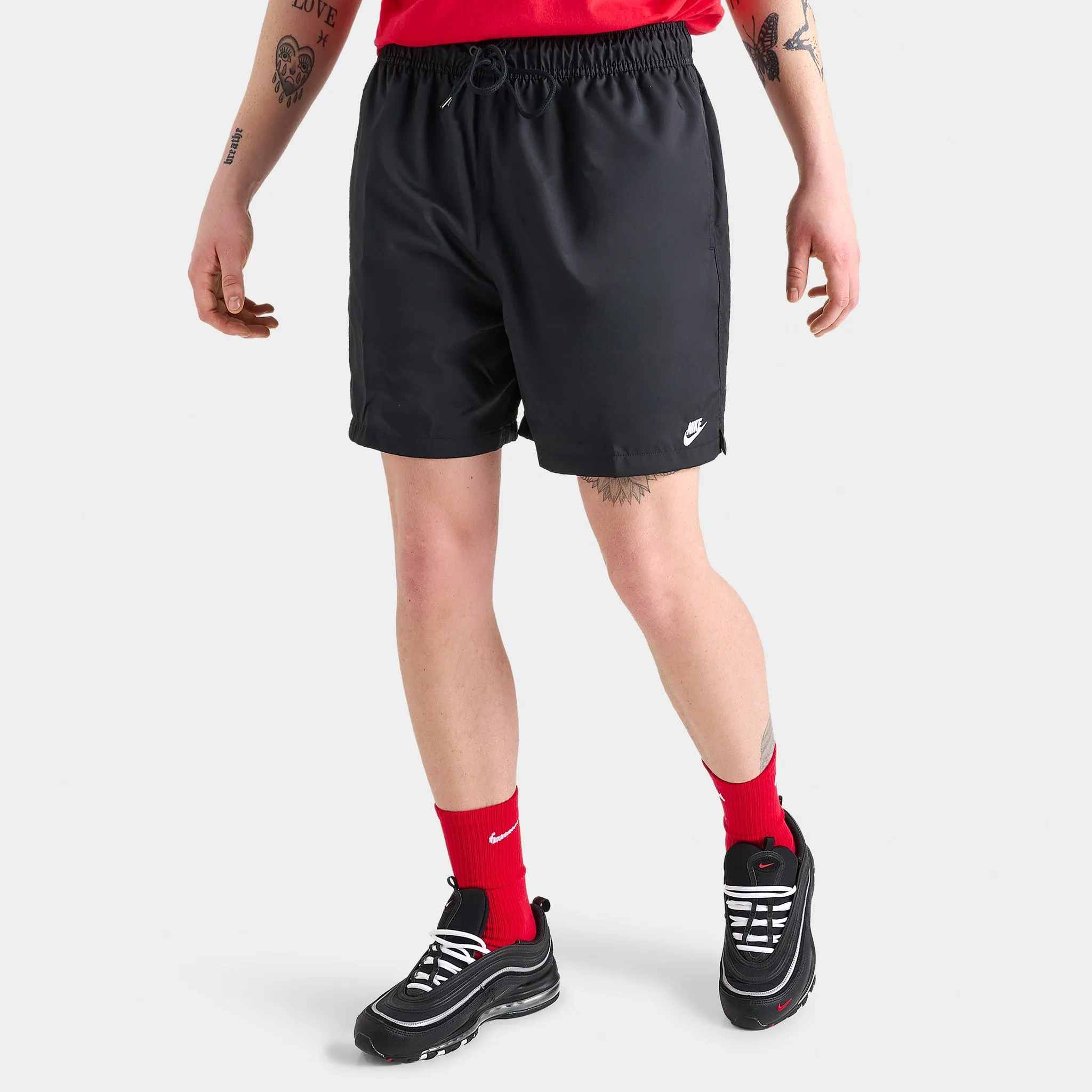 Nike Sportswear Club Short de sport pour homme Noir / Blanc